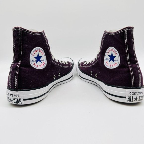 Converse All Star High Tops Womens 9.5 Mens 7.5  in Burgundy - Picture 9 of 14